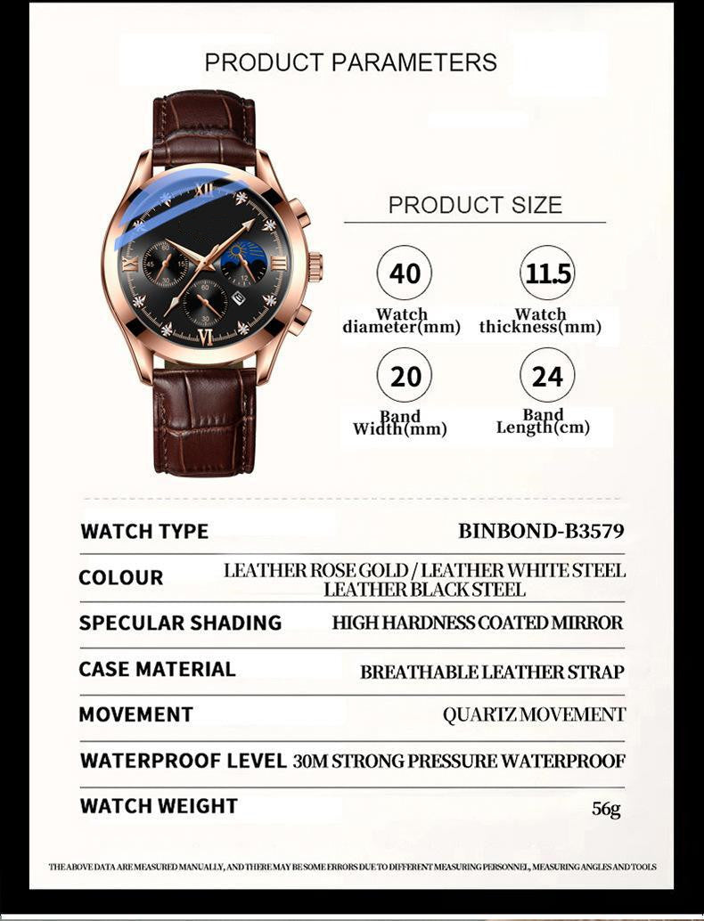 Executive luxury men's watch