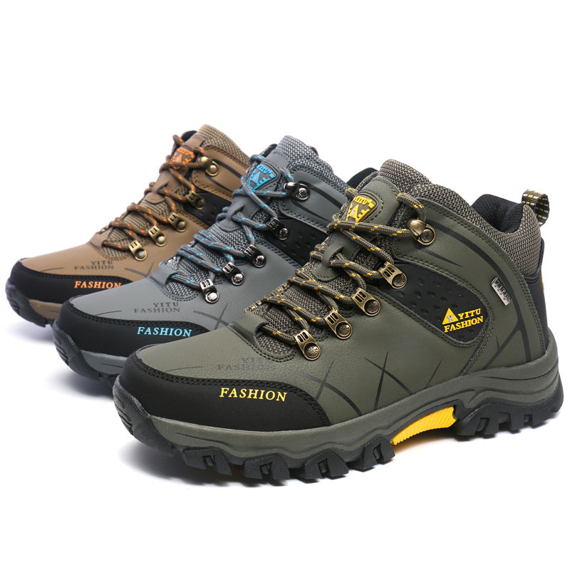 High-top non-slip hiking shoes