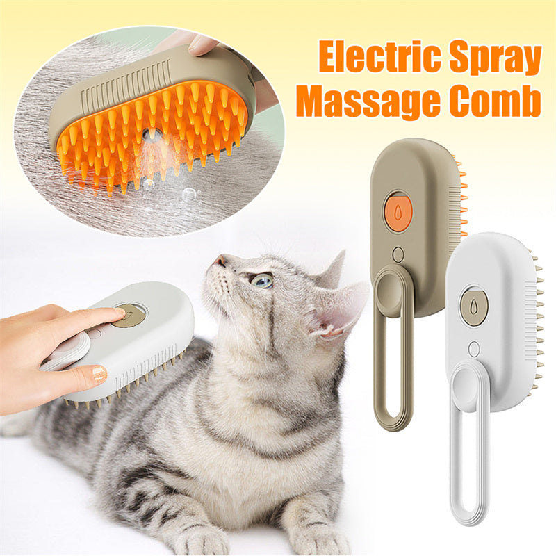 3 in 1 Electric Pet Massage Brush Hair Removal Comb