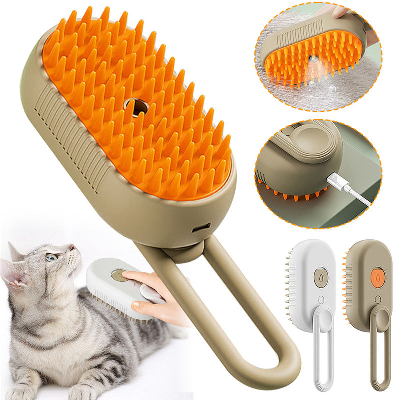 3 in 1 Electric Pet Massage Brush Hair Removal Comb