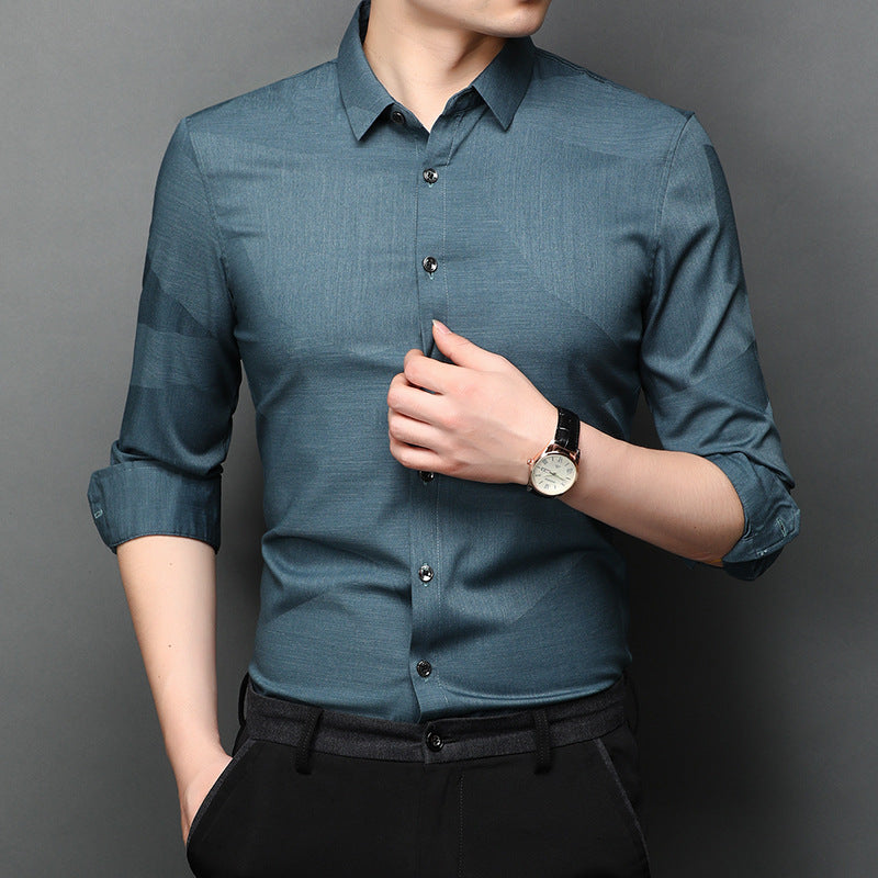 Men's solid color shirt