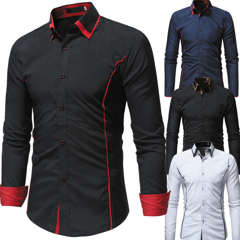 autumn and winter fashion men's formal shirt