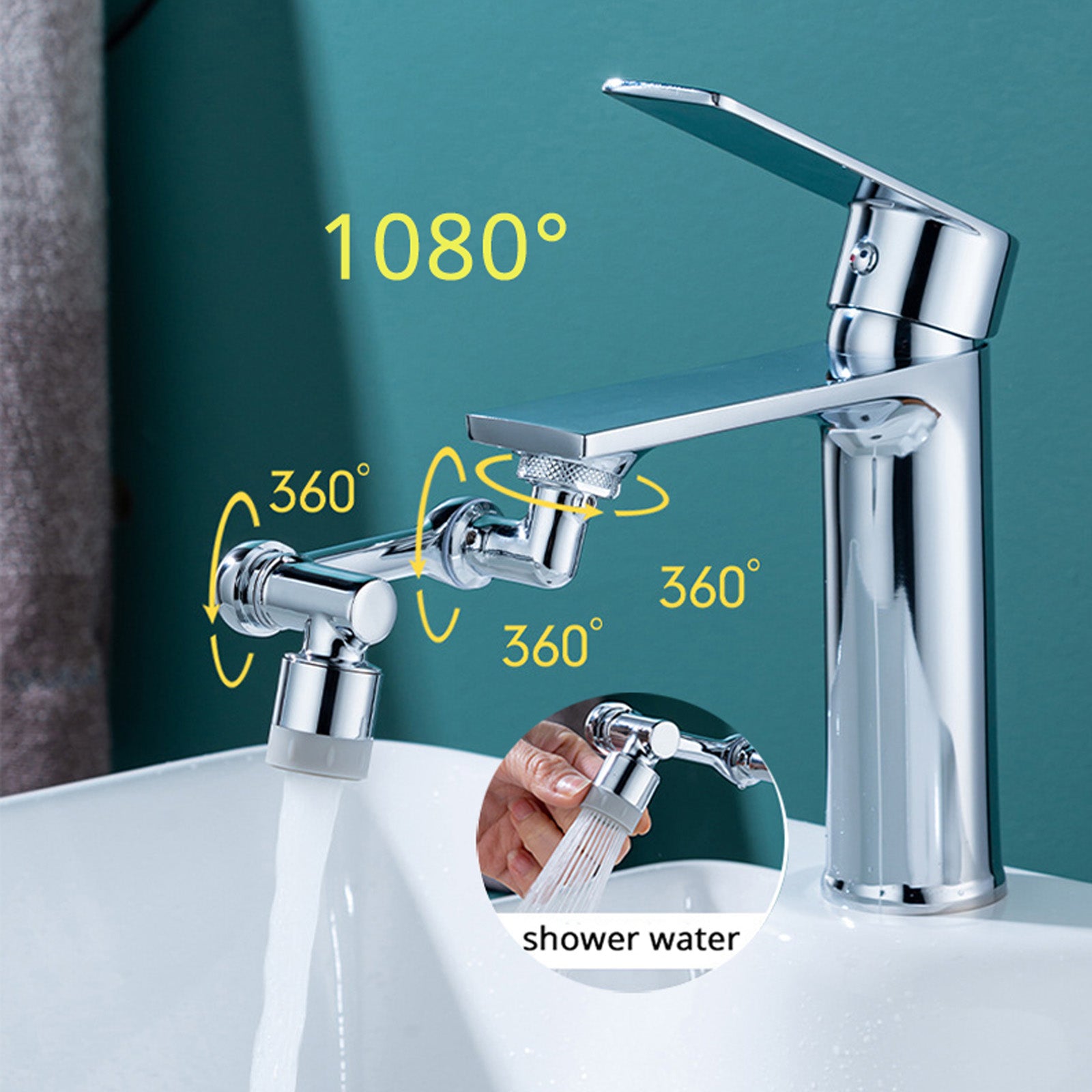 Universal Swivel Faucet, Multifunctional Faucet Extender